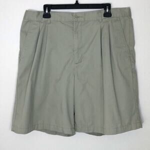 Puritan Men’s Size 38 Shorts Khaki Tan Pleated Pockets Spring Summer Casual Prep